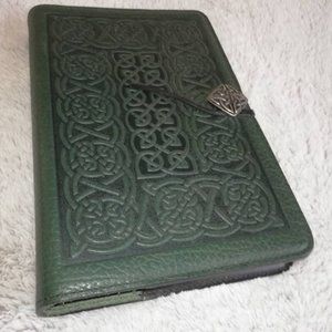 Genuine Leather Tooled Journal Cover + Hardbound Blank   Oberon Design